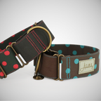 Collar martingale para perro – Puntos azul